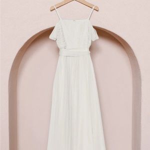 Revelry Kids Rosalie Tulle Convertible Dress kids Midi - White Pearl size 2T